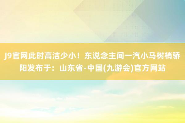 J9官网此时高洁少小！东说念主间一汽小马树梢骄阳发布于：山东省-中国(九游会)官方网站