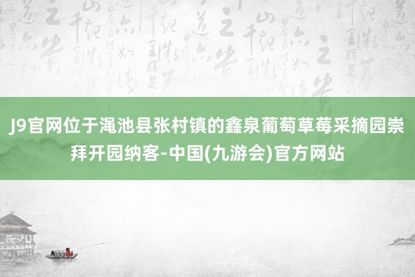 J9官网位于渑池县张村镇的鑫泉葡萄草莓采摘园崇拜开园纳客-中国(九游会)官方网站