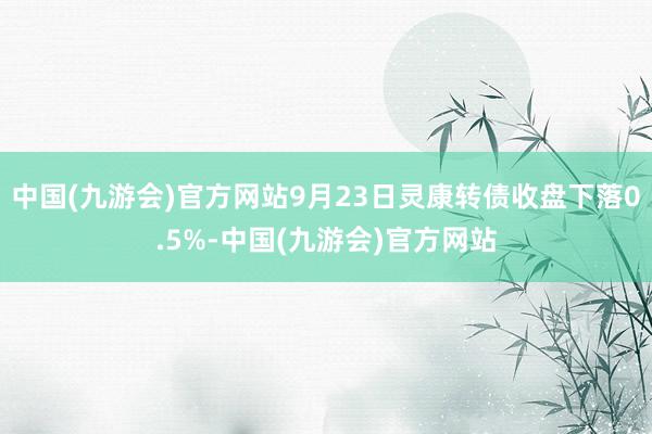 中国(九游会)官方网站9月23日灵康转债收盘下落0.5%-中国(九游会)官方网站