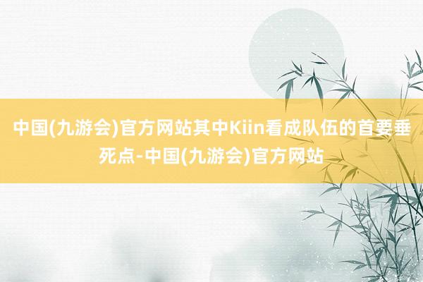 中国(九游会)官方网站其中Kiin看成队伍的首要垂死点-中国(九游会)官方网站