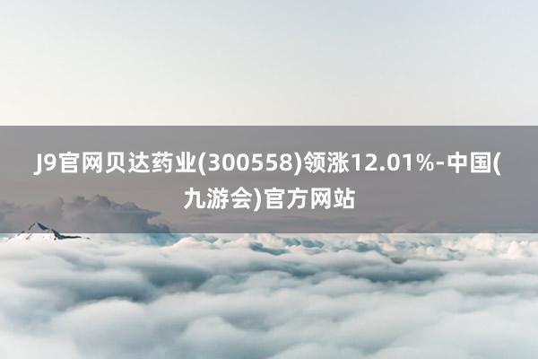 J9官网贝达药业(300558)领涨12.01%-中国(九游会)官方网站