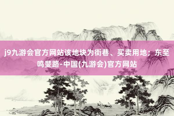 j9九游会官方网站该地块为街巷、买卖用地；东至鸣斐路-中国(九游会)官方网站